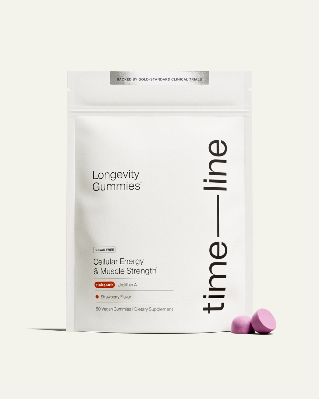 Timeline Mitopure Urolithin A Supplement Gummies - Clinically Proven Support for Healthy Aging Cellular Energy Muscle Strength and Longevity