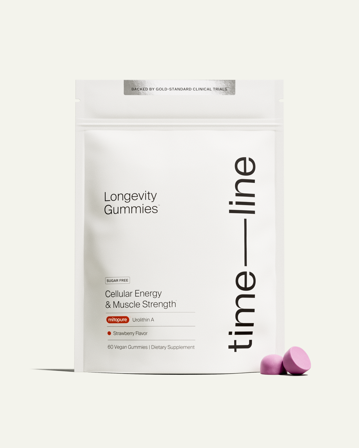 Timeline Mitopure Urolithin A Supplement Gummies - Clinically Proven Support for Healthy Aging Cellular Energy Muscle Strength and Longevity