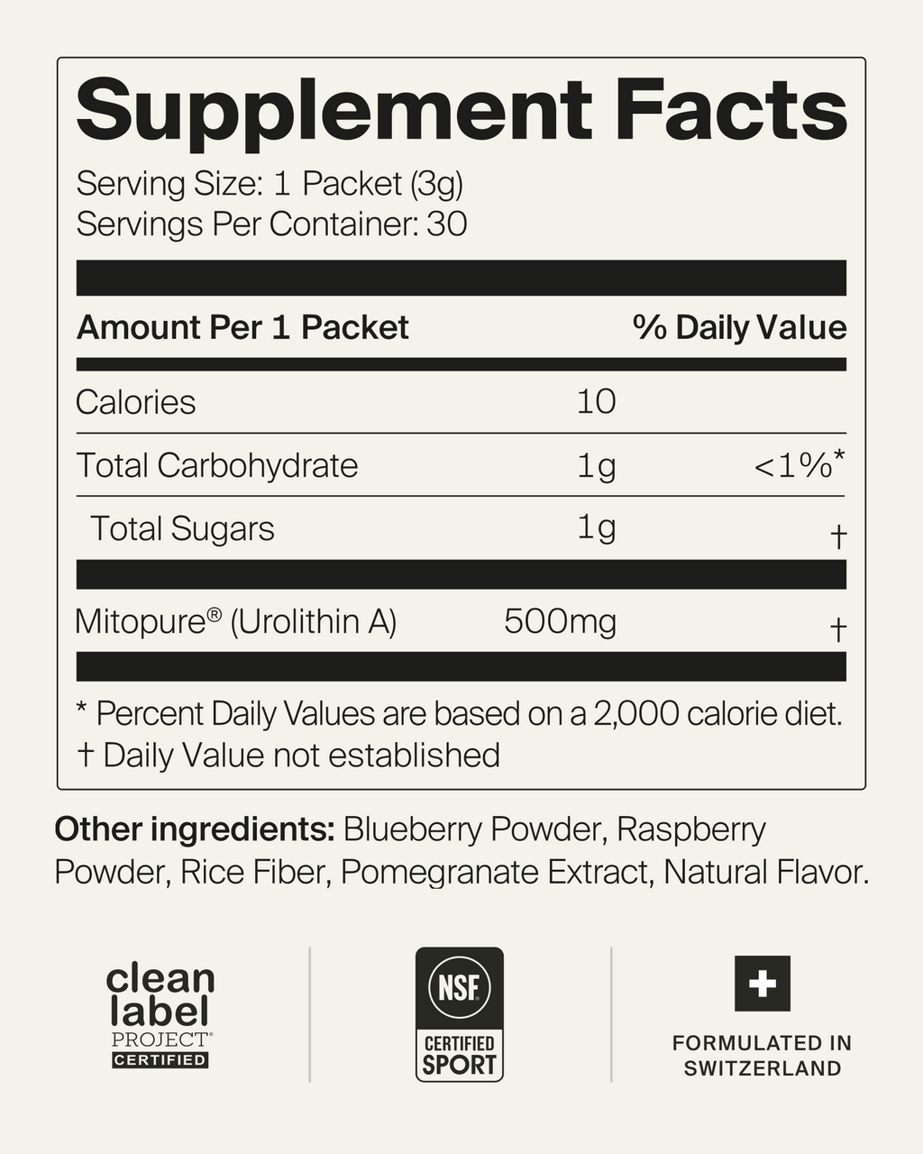 Timeline Mitopure Urolithin A Supplement Powder 500 MG- Clinically Proven Support for Healthy Aging and Cellular Renewal - Mitoceutical for Muscle Support and Longevity