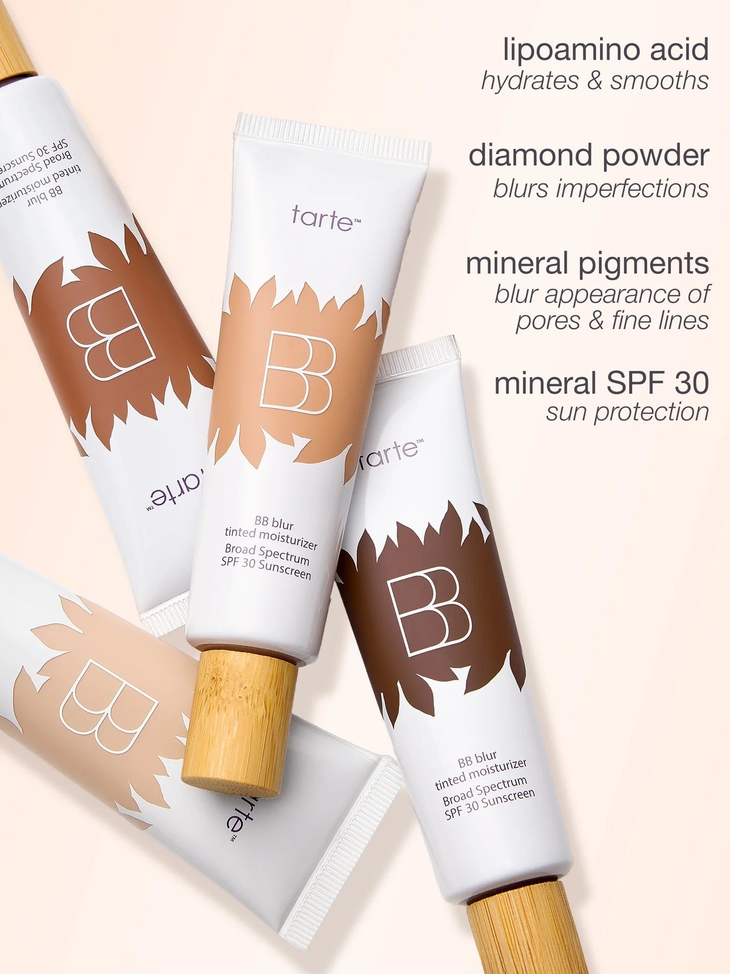 tarte BB blur tinted moisturizer Broad Spectrum SPF 30 – Medium Buildable Coverage with Natural Lightweight Matte Finish, Vegan & Cruelty Free